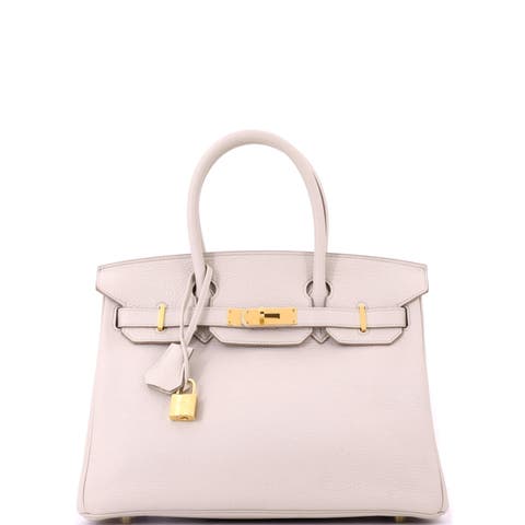 Birkin Handbag Light Togo with Gold Hardware 30