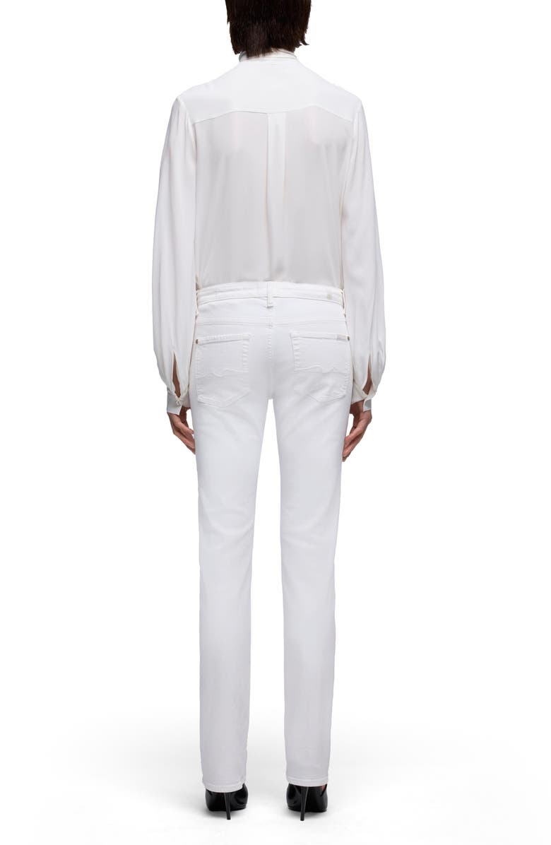 7 For All Mankind The Slim Skinny Leg Jeans, Alternate, color, Pure White