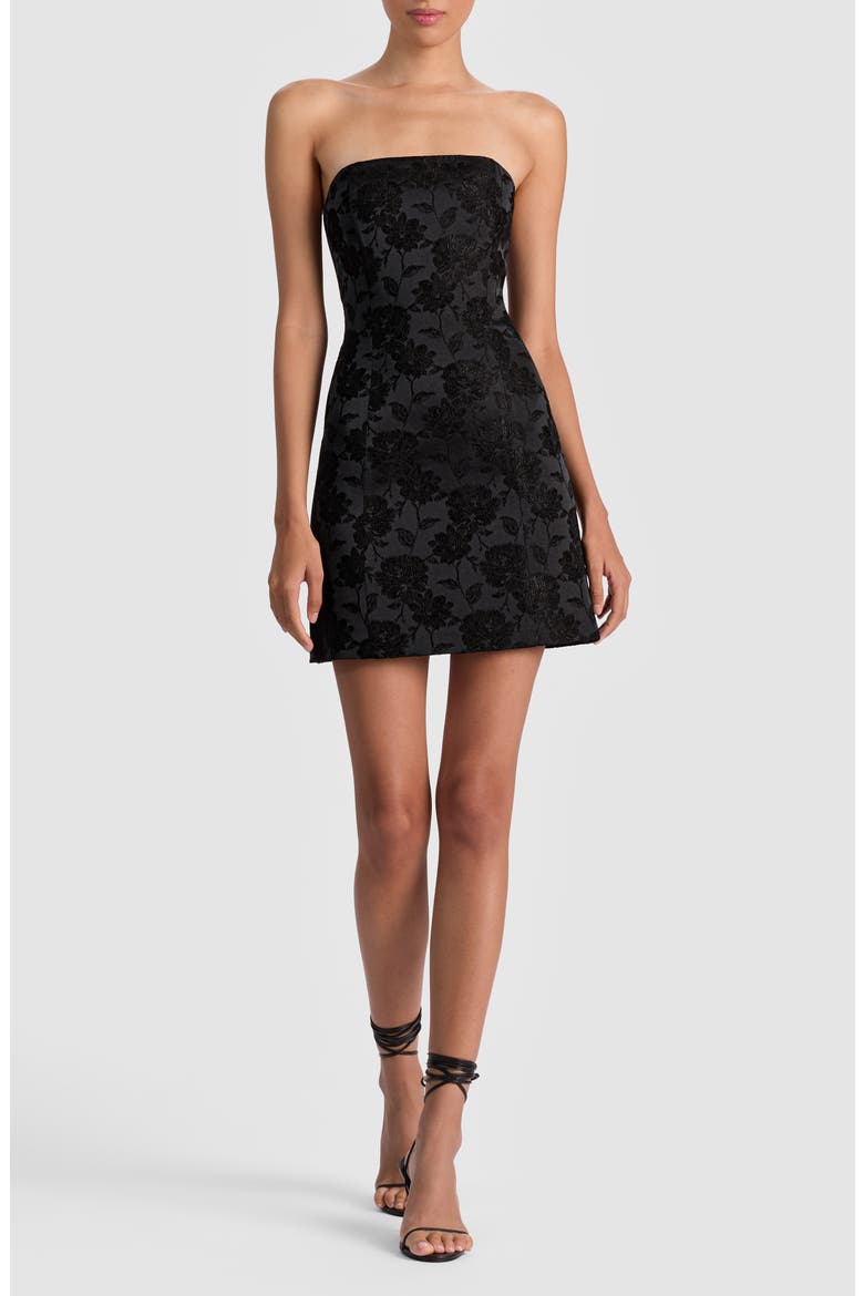 Velia Removable Strap Minidress, Main, color, BLACK