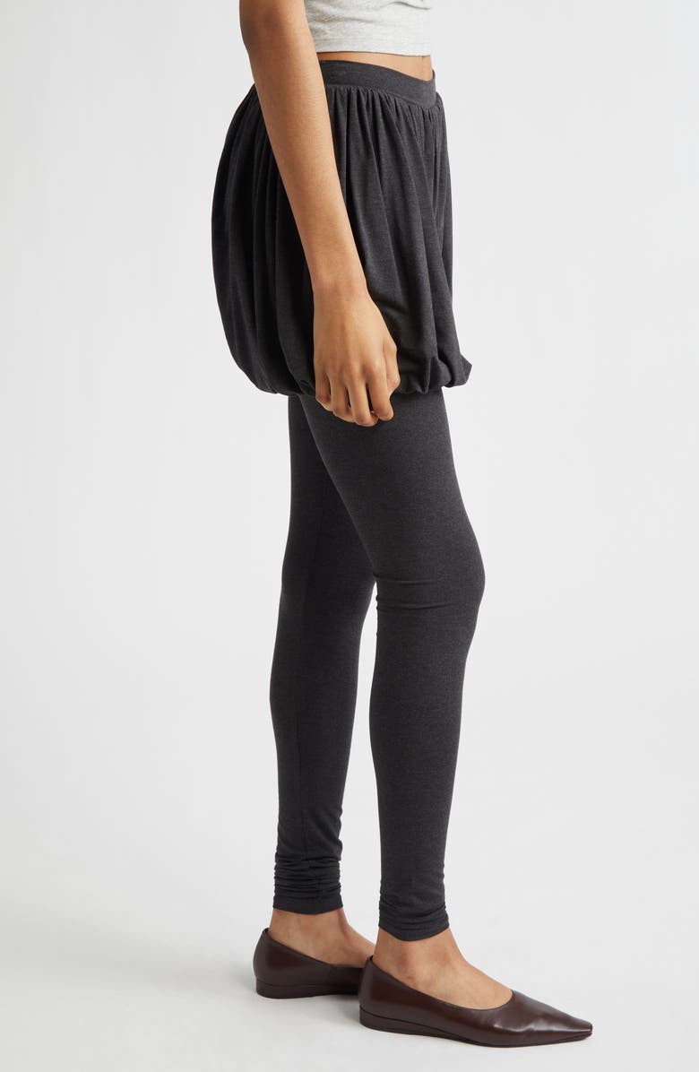 Paloma Wool Caly Skirt Overlay Leggings, Alternate, color, Grey