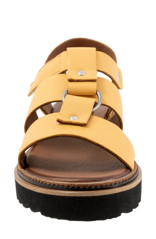 Bueno Athena Strappy Sandal In Mustard