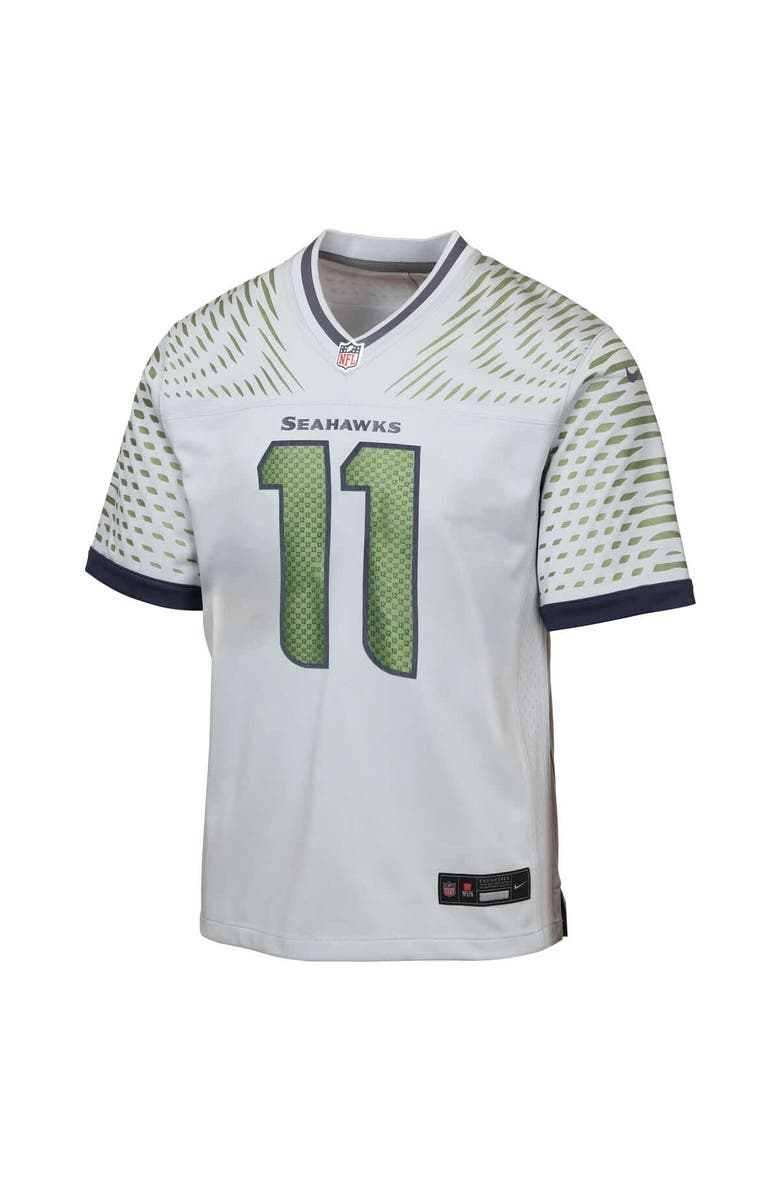 Nike Youth Nike Jaxon Smith-Njigba Wolf Gray Seattle Seahawks 2025 Rivalries Collection Game Jersey, Alternate, color, Gray