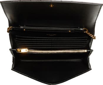 【SAINT LAURENT】 MONOGRAM CHAIN CONTINENTAL WALLET Yves Saint Laurent Saint Laurent Monogram Chain Wallet