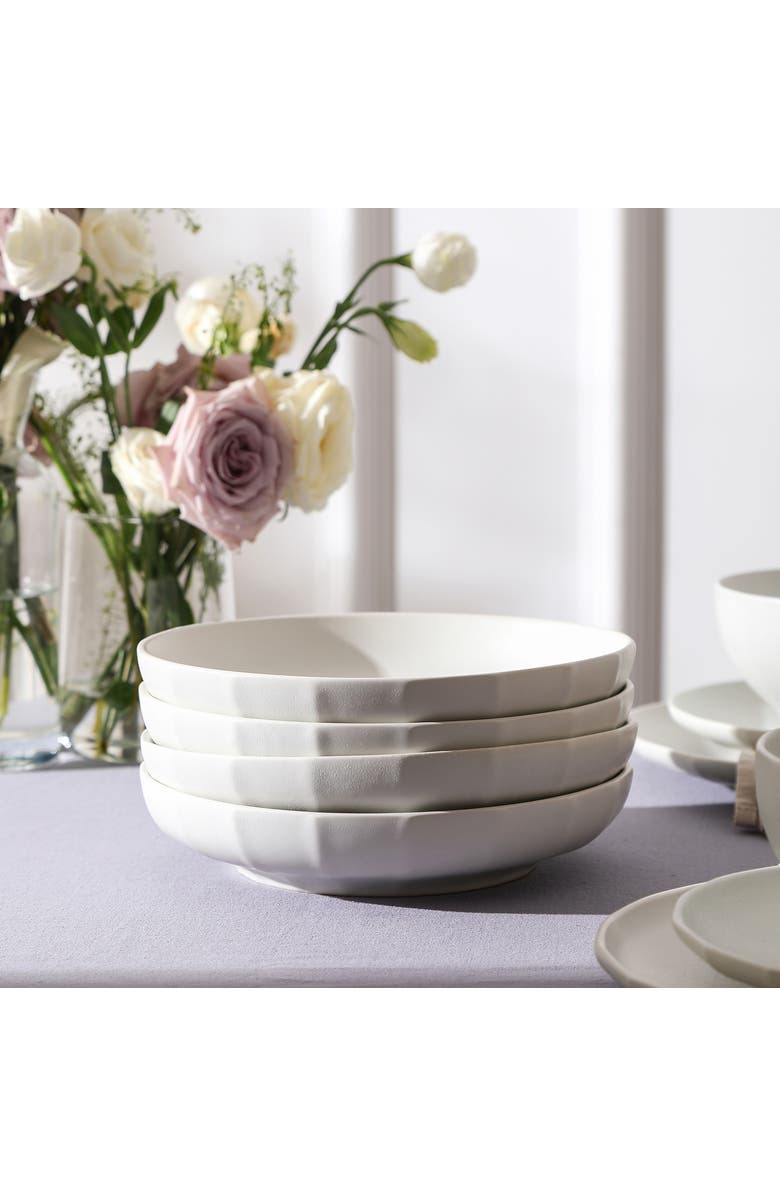 Stone Lain Rio Stoneware 4-Piece Pasta Bowl Set, Alternate, color, Beige