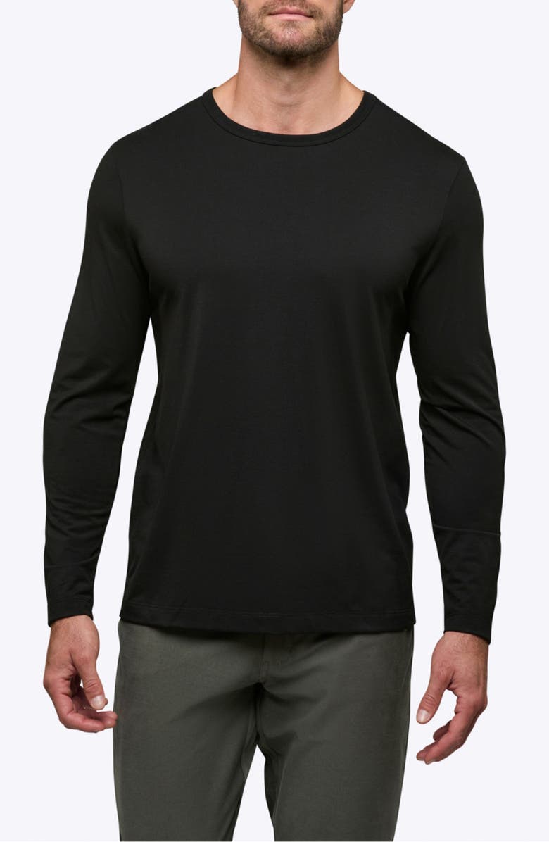 Cuts AO Long Sleeve Forever T-Shirt, Main, color, Black