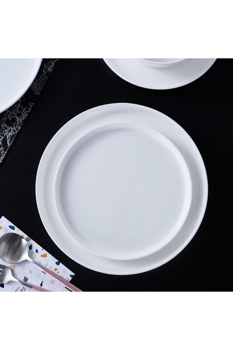 Madeline Bone China 32-Piece Dinnerware Set, Alternate, color, White