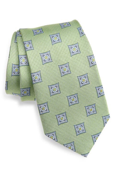 Check Jacquard Silk Tie