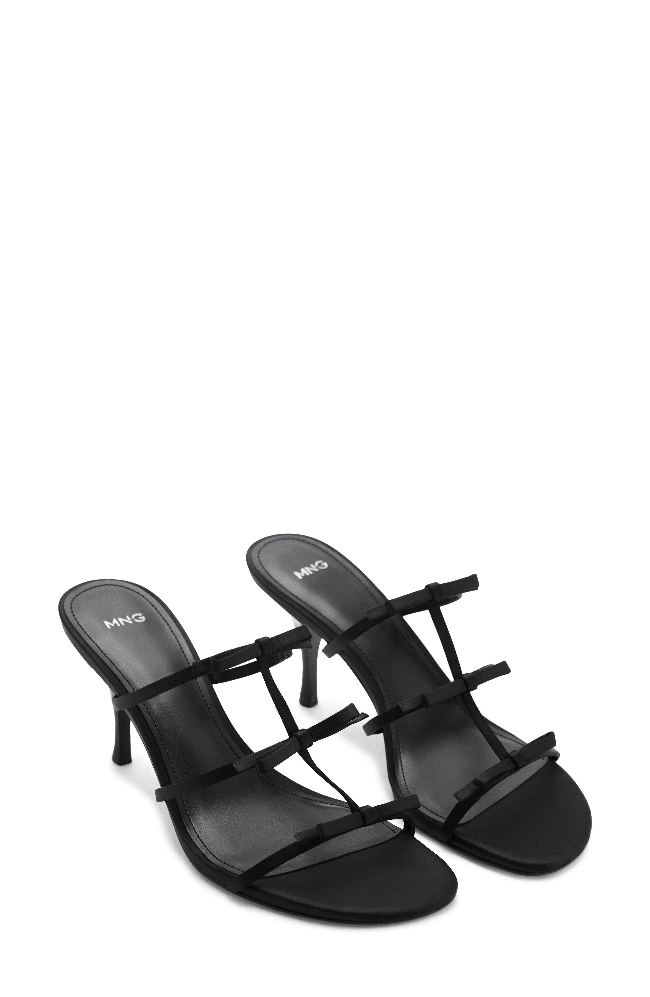 MANGO Slide Sandal, Main, color, Black