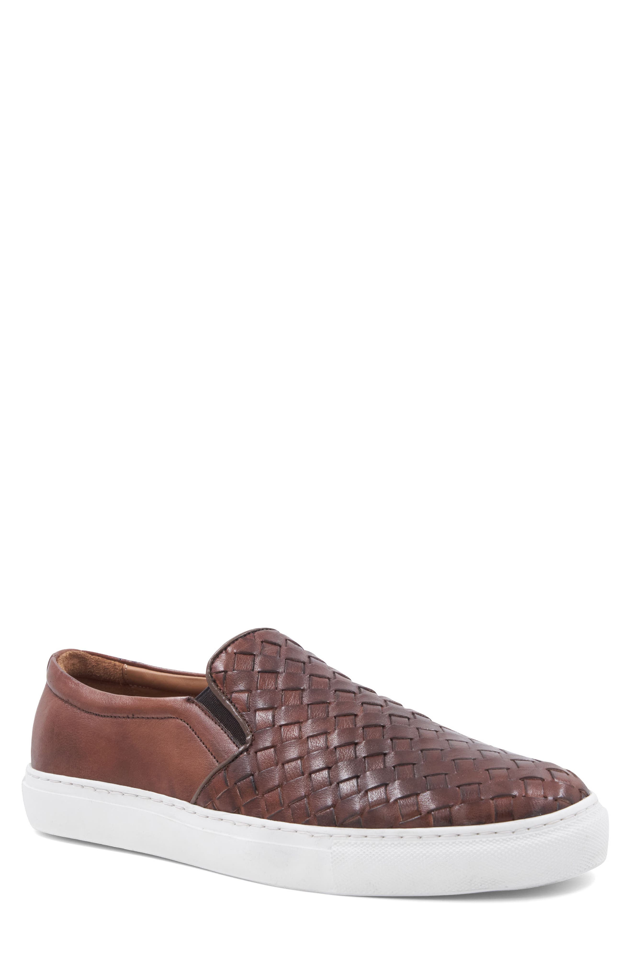 Bruno Magli Livorno Slip-On Sneaker, Main, color, Cognac Woven