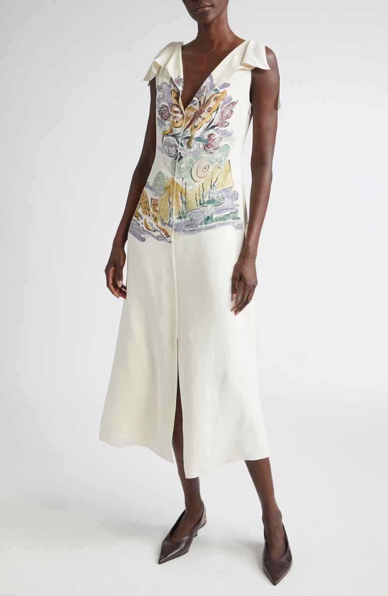 Altuzarra Jophee Print A-Line Dress, Main, color,