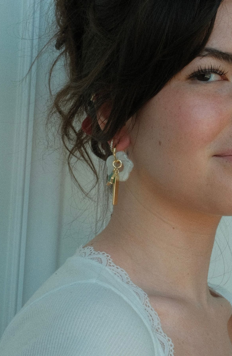 Nickel & Suede Love You Charm, Alternate, color, Gold