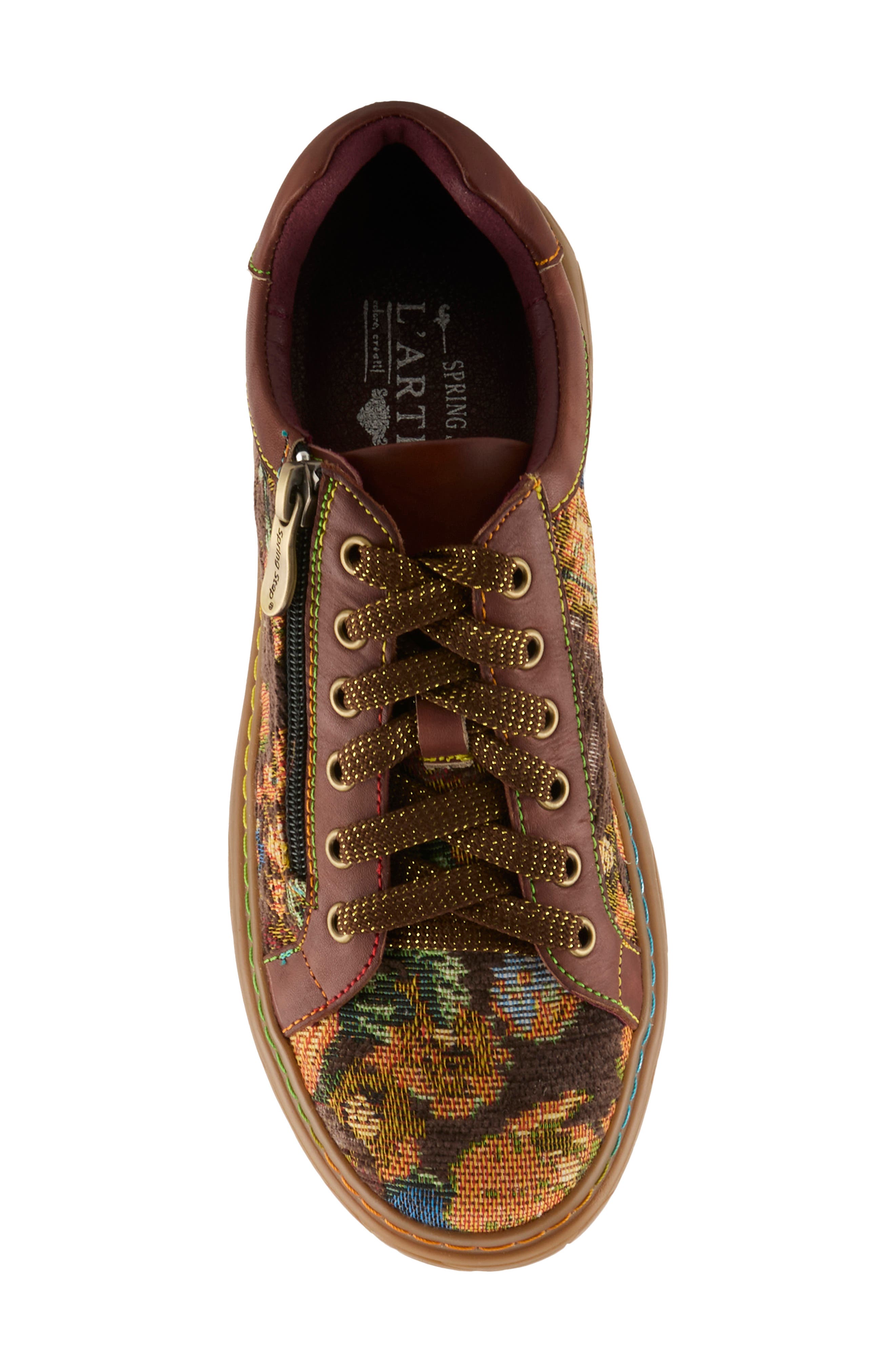 L'Artiste by Spring Step Danli Sneaker, Alternate, color, Brown Multi