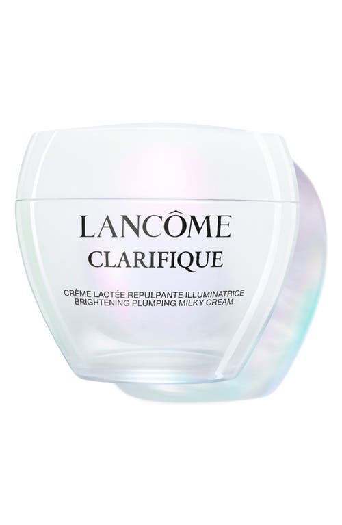 Lancôme Clarifique Milky Brightening & Plumping Face Cream In Transparent
