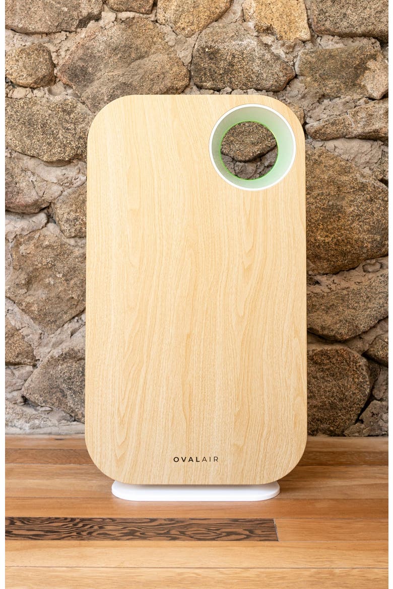 Custom Air Purifier Face Cover, Alternate, color, Aspen Pale Oak