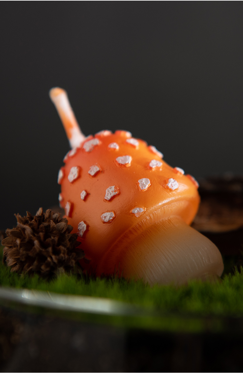Southlake gifts Mini Mushroom Candle Set, Alternate, color, Red With White Spots
