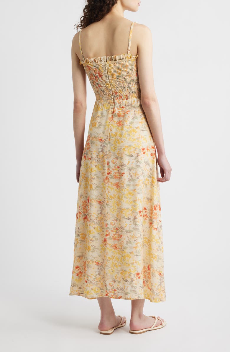 Faithfull the Brand Sorana Floral Sundress, Alternate, color, Adeline Floral - Yellow