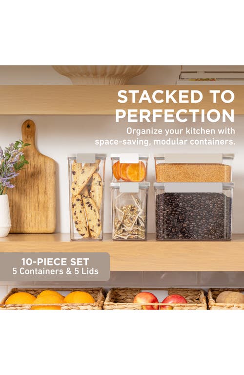 Bentgo Dry Pantry 4-piece Food Storage Set In White Stone