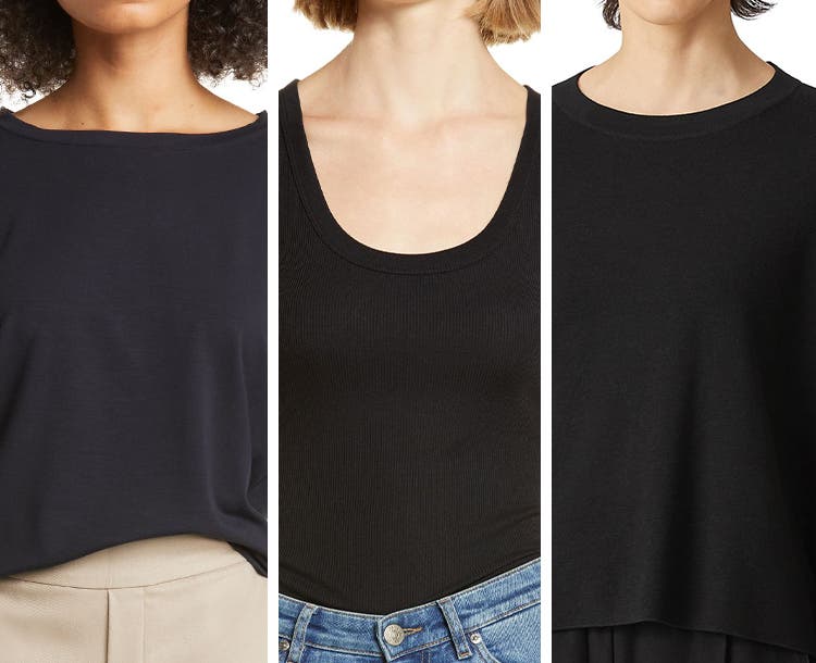 A square neckline is ideal for those with broad shoulders as it helps, broad  shoulders women