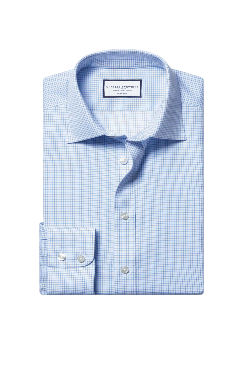 NON IRON TWILL, Alternate, color, CORNFLOWER BLUE