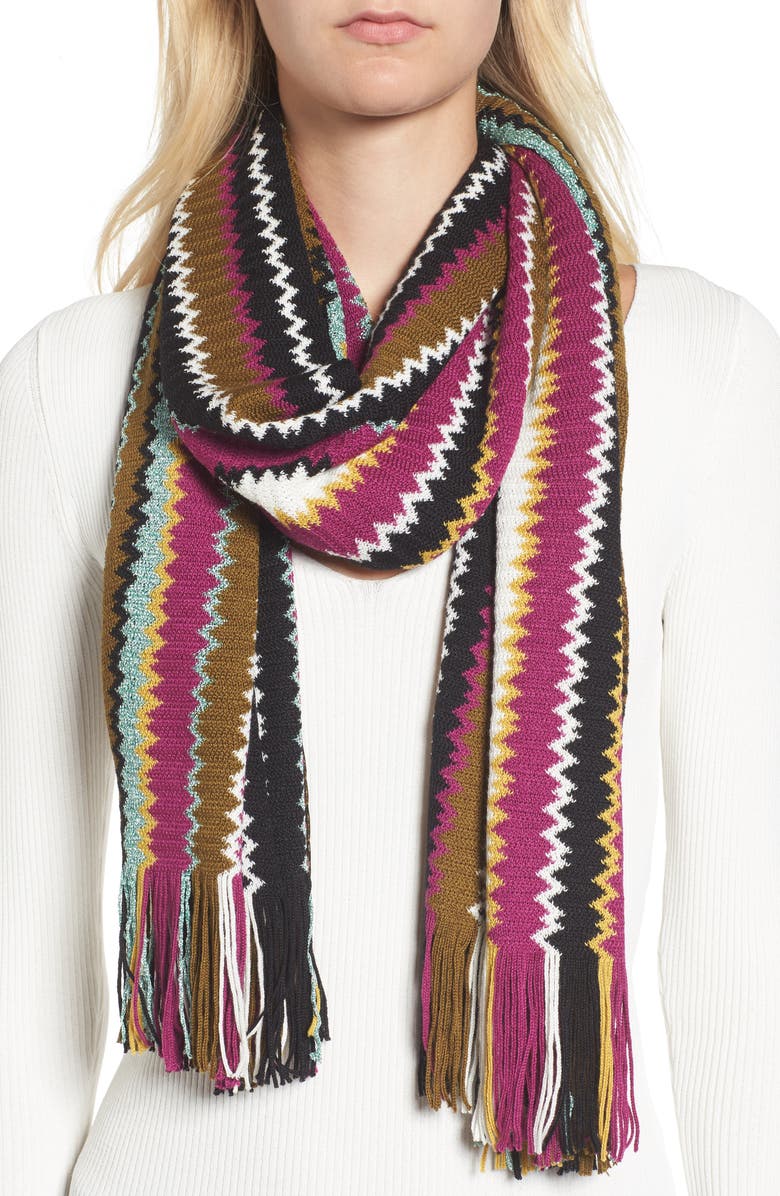 Missoni Fringe Scarf, Alternate, color, 