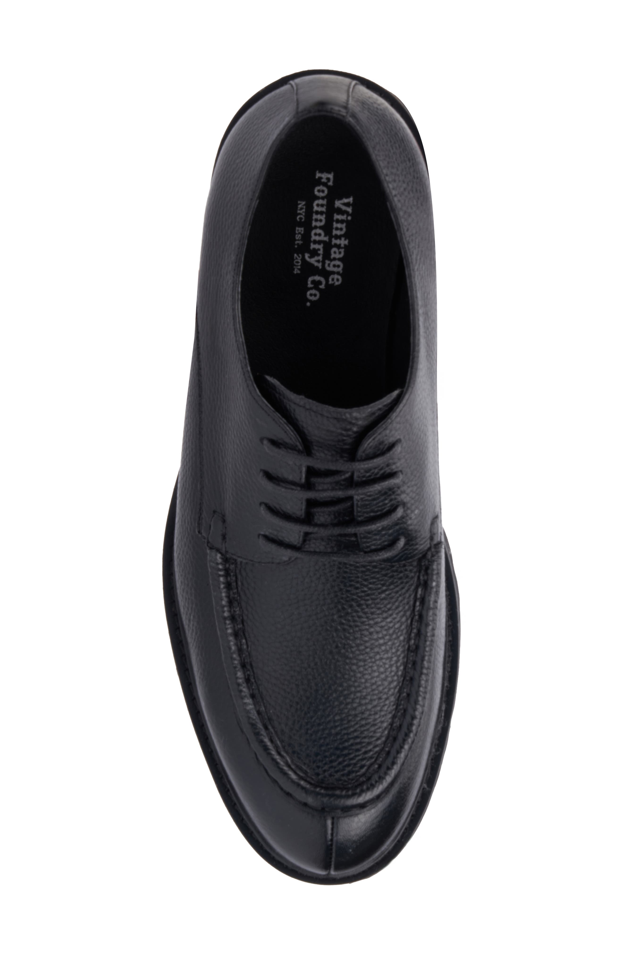 VINTAGE FOUNDRY Bennett Moc Toe Derby, Alternate, color, Black