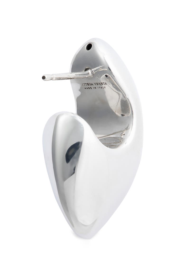 Small Claw Hoop Earrings, Alternate, color, 8117 SILVER