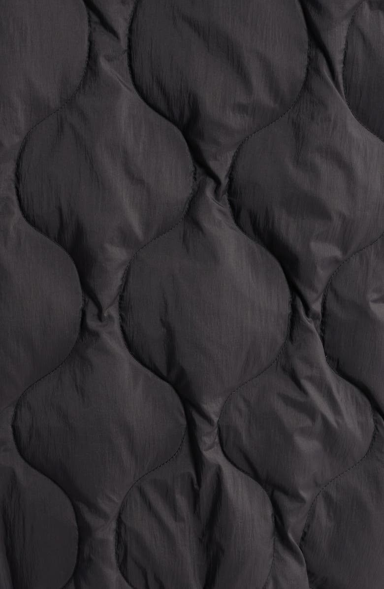 Alpha Industries Lightweight Quilted Water Resistant Down Jacket, Alternate, color, Black