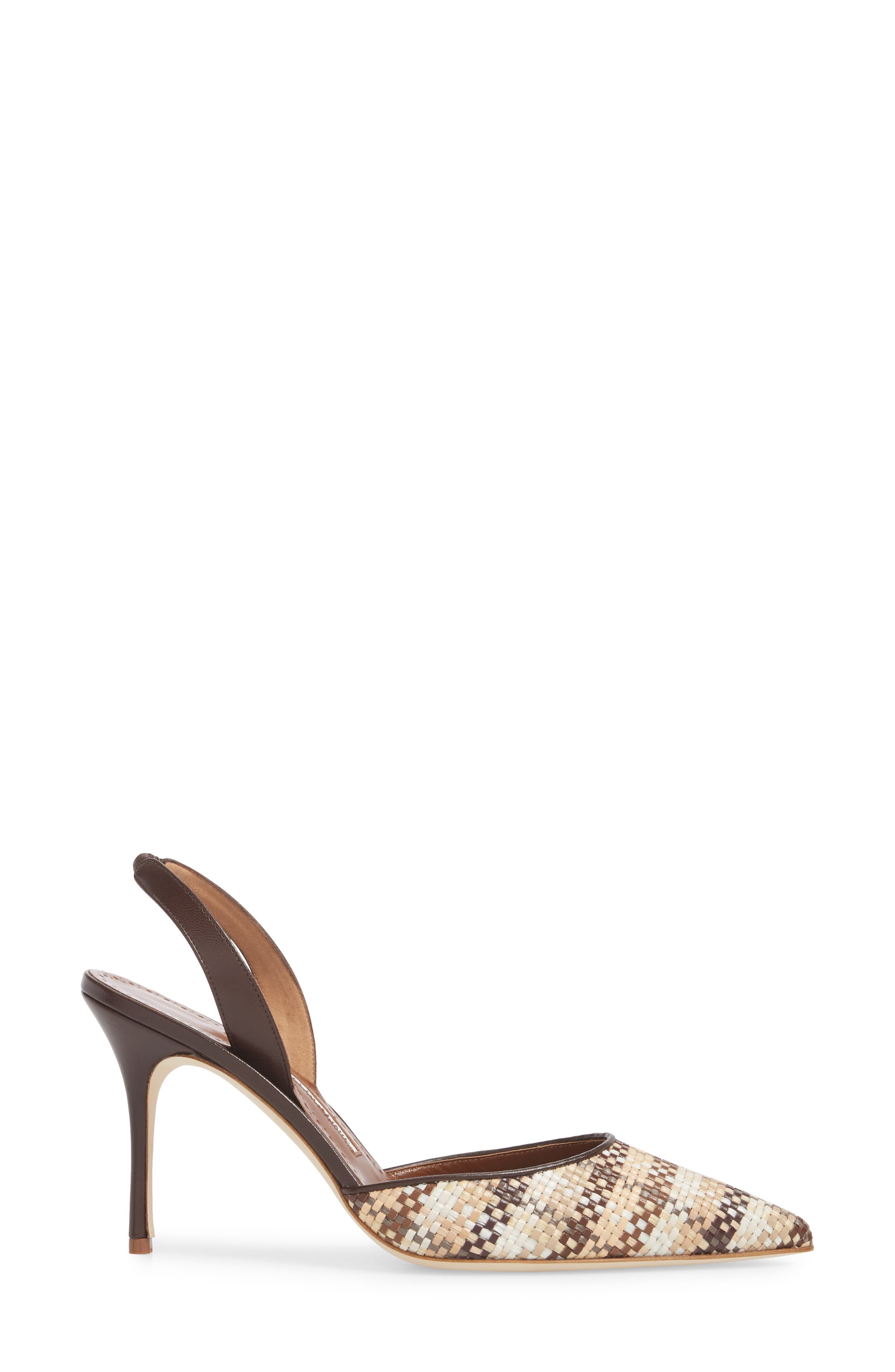 Manolo Blahnik Carolyne Slingback Pump, Alternate, color, 