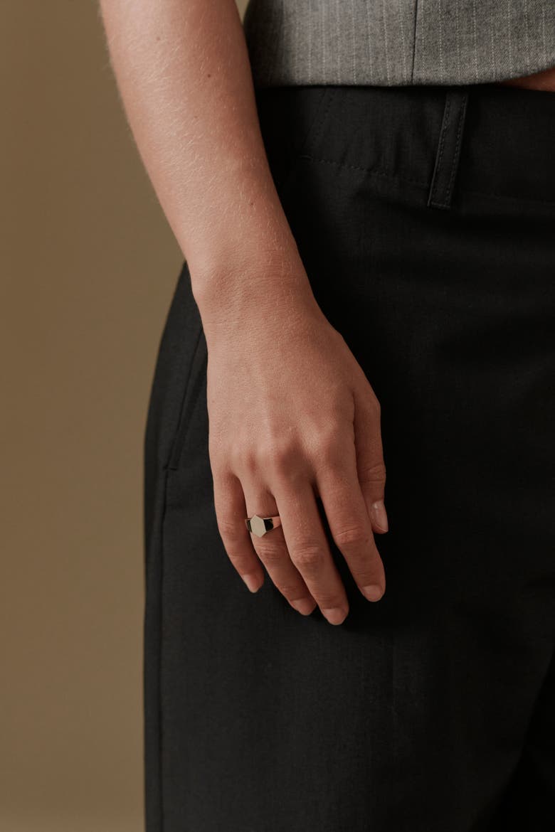 Hayden Hex Pinky Ring, Alternate, color, 7