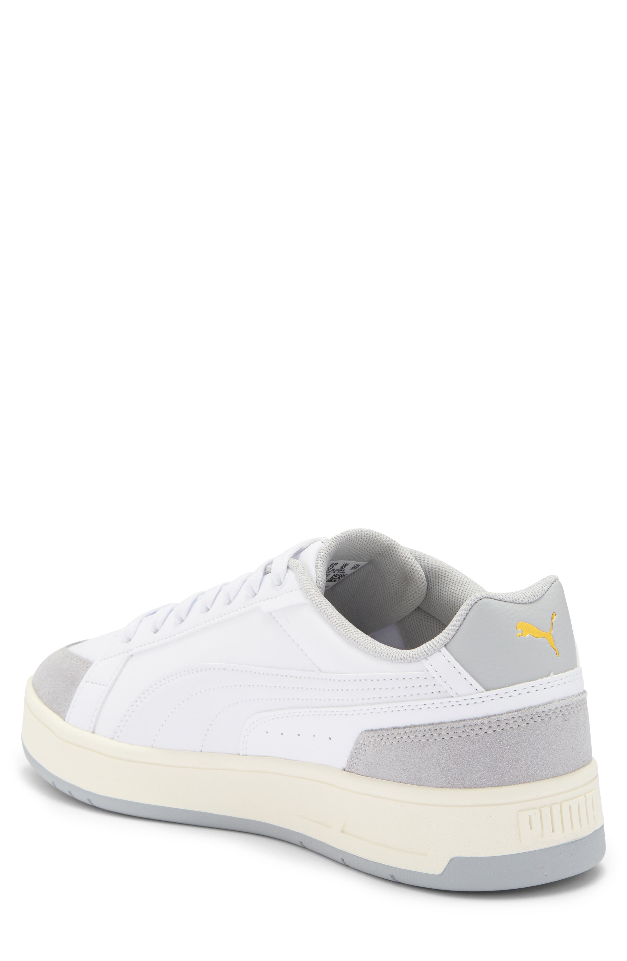 PUMA Court Classico Sport Sneaker, Alternate, color, Puma White-Puma White-Gray