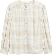 Tommy Bahama Pearl Beach Plaid Flannel Button-Up Shirt