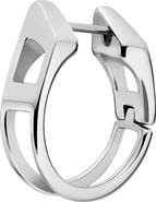 DIESEL® D Logo Single Hoop Earring