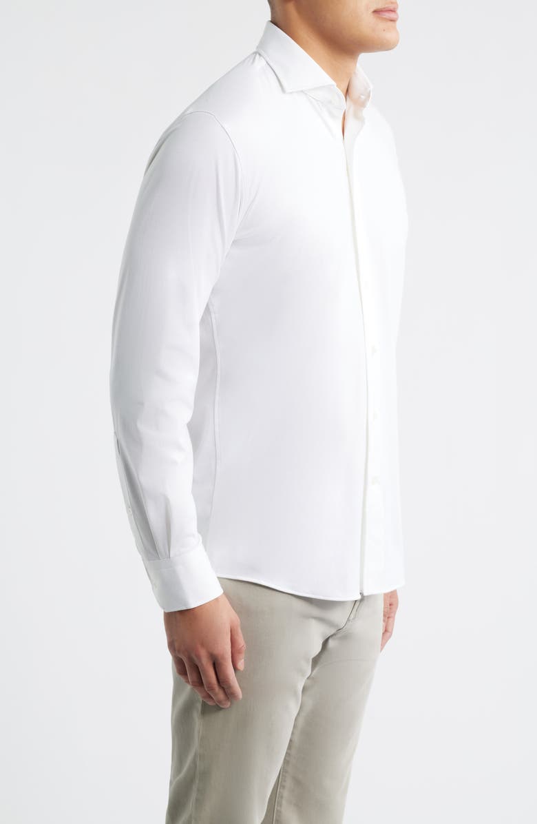 Peter Millar Excursionist Flex Tailored Fit Wrinkle Resistant Button-Up Shirt, Alternate, color, White