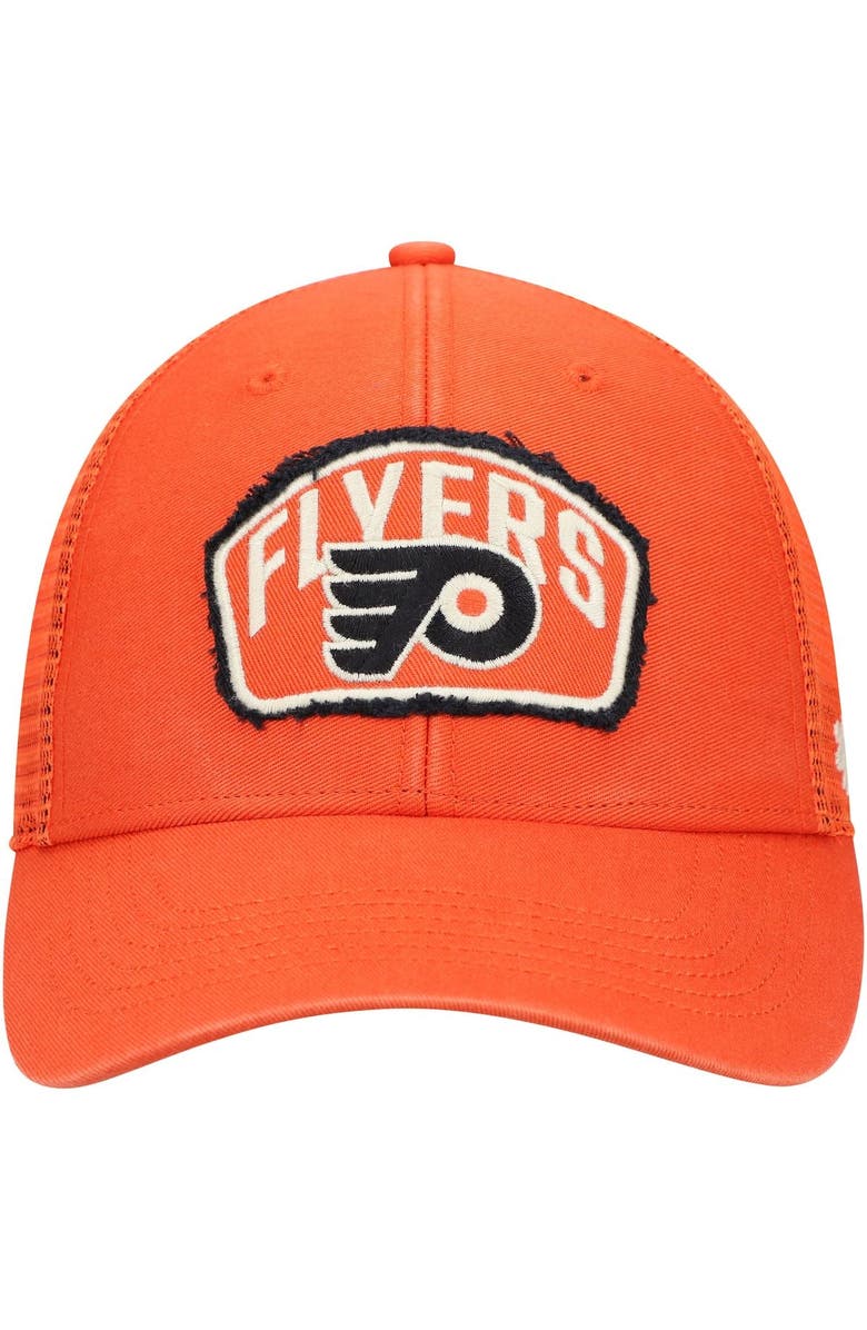 '47 Men's '47 Orange Philadelphia Flyers Cledus MVP Trucker Snapback Hat, Alternate, color,