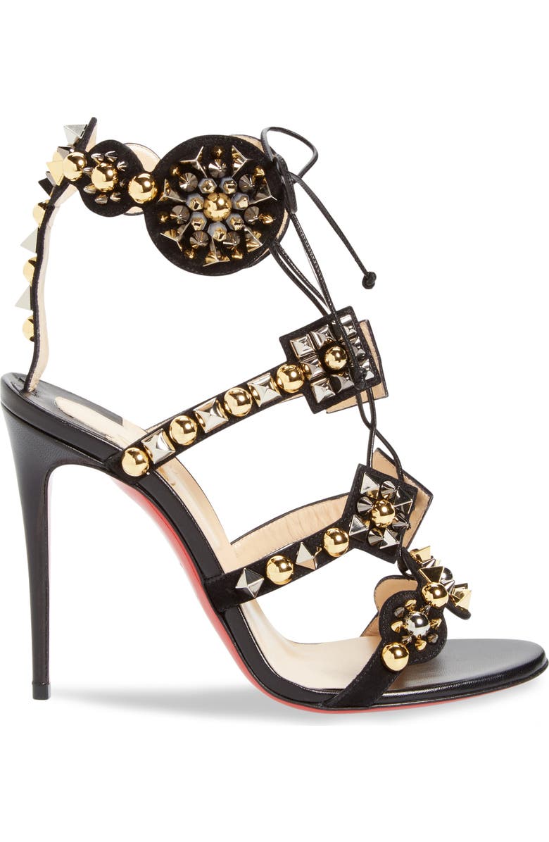 Christian Louboutin Kaleikita Lace-Up Sandal, Alternate, color,