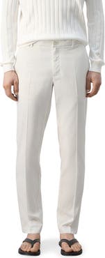 MANGO Regular Fit Pleat Front Pants