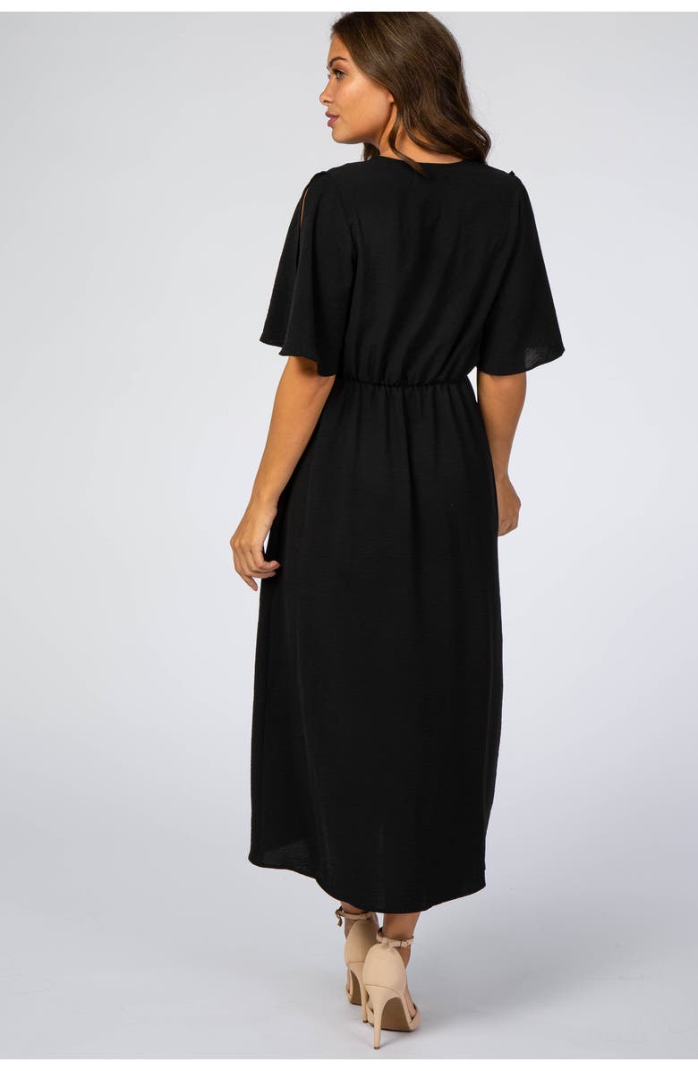 PinkBlush Open Sleeve Wrap Midi Dress, Alternate, color,