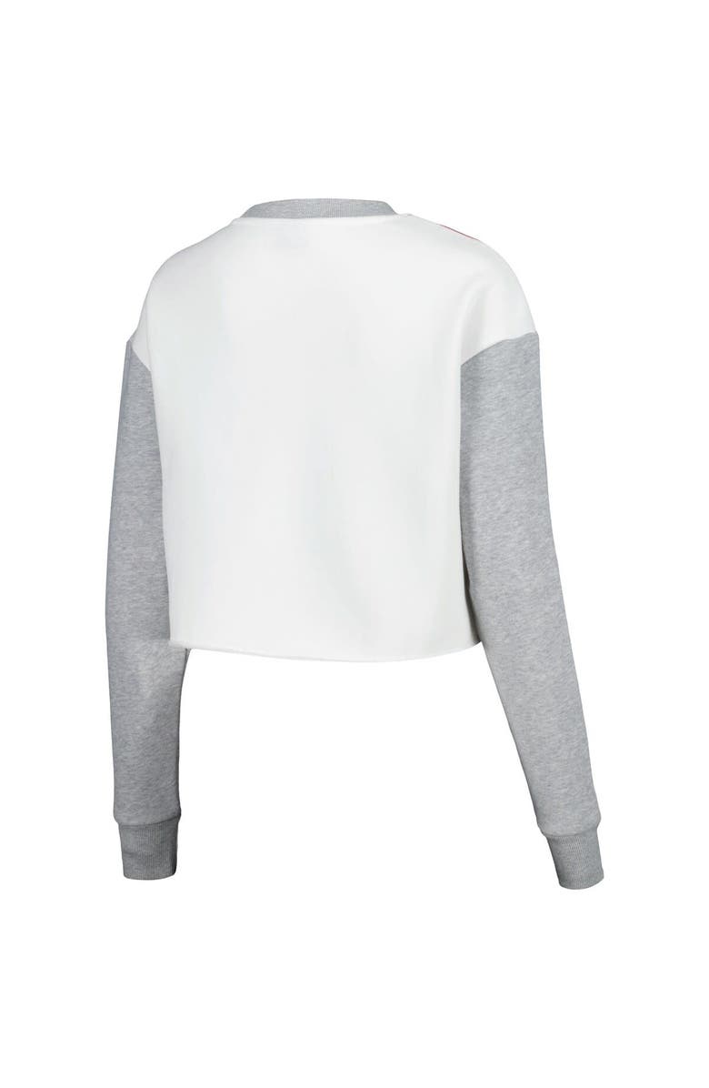 Hype and Vice Women's Hype and Vice Crimson Alabama Crimson Tide Colorblock Rookie Crew Pullover Sweatshirt, Alternate, color, Crimson