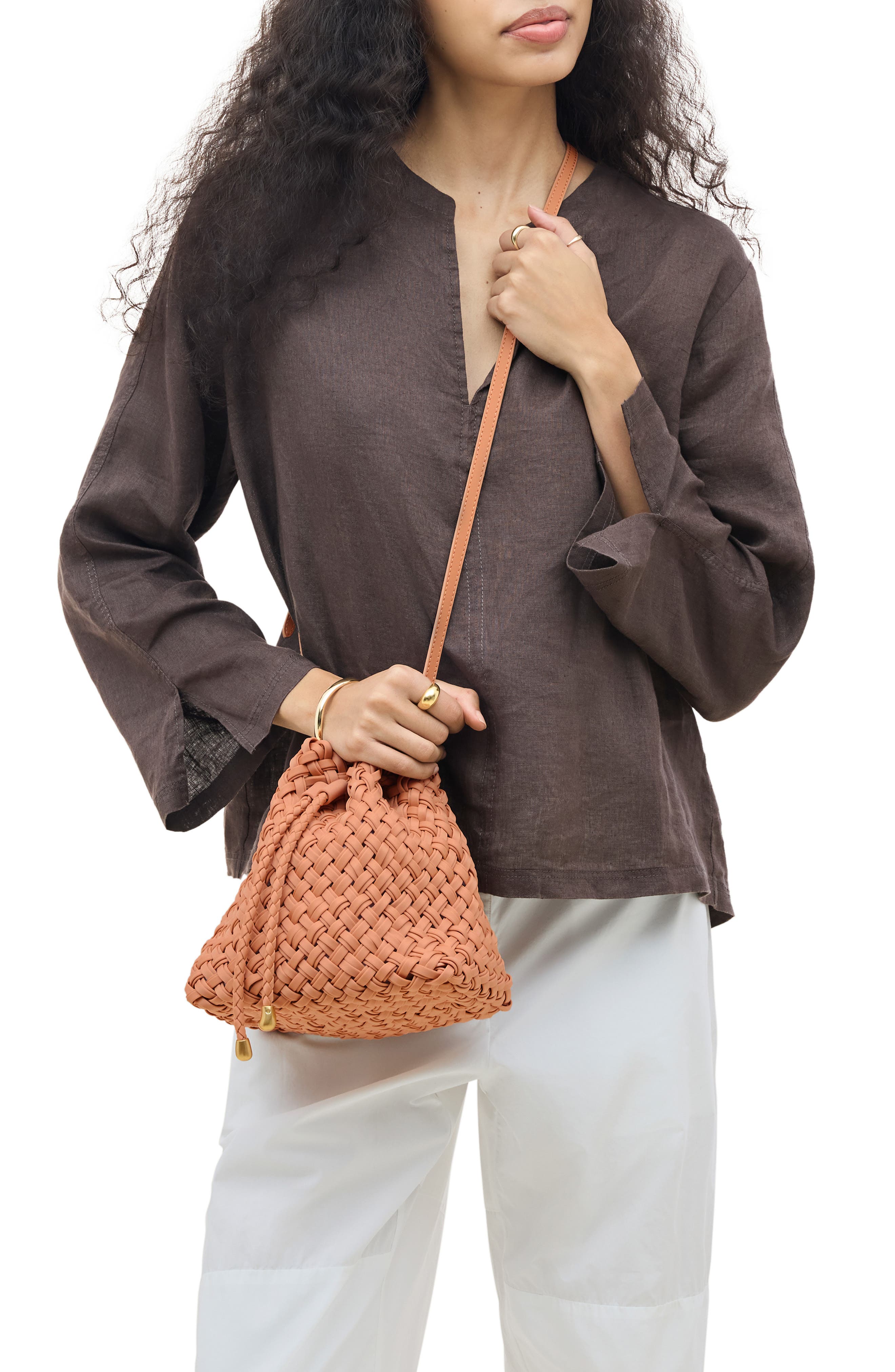 Medium Gramercy Double Bucket Bag, Alternate, color, ETNA