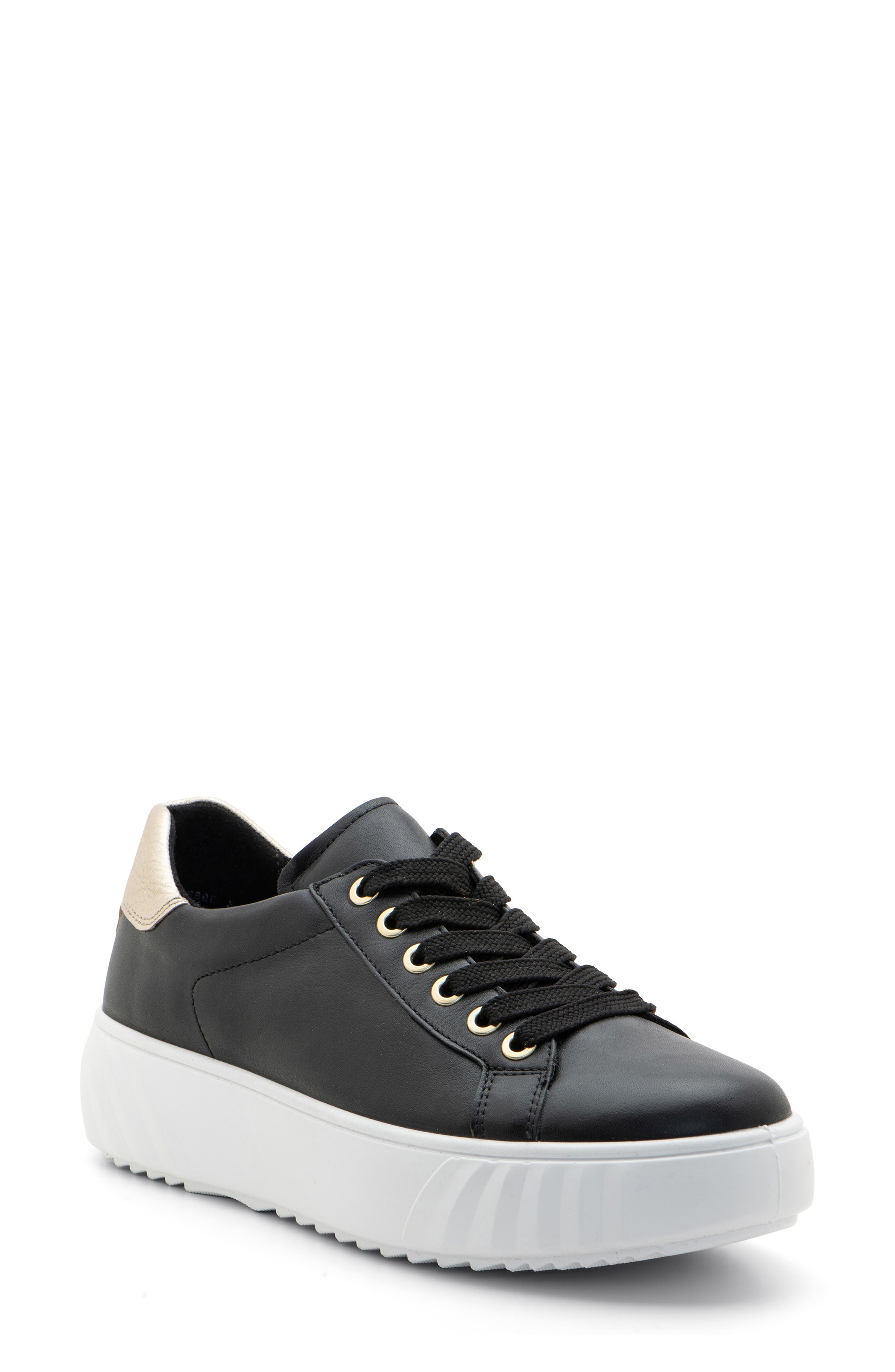 ara Mikky Platform Sneaker, Main, color, Black W Platinum