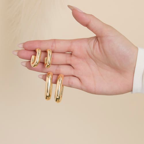Jessica Simpson Gold-tone Hoop Earring Set In Gold