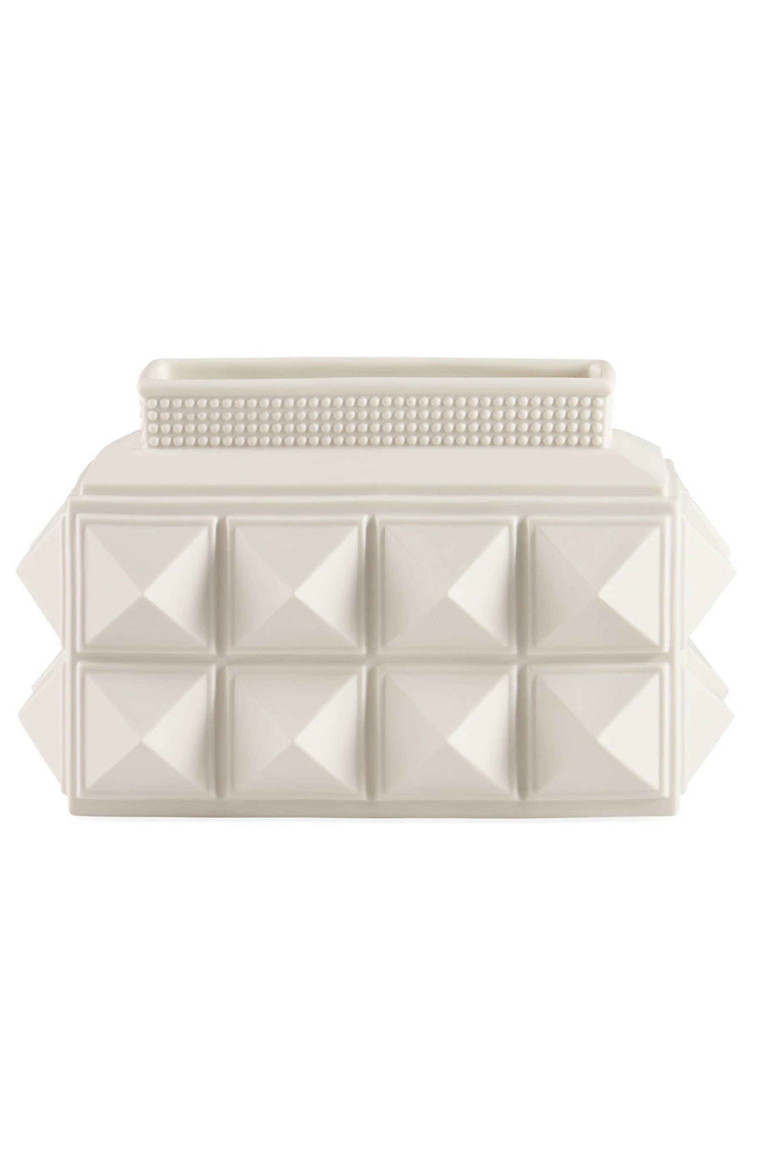 Jonathan Adler Charade Ceramic Table Vase In White