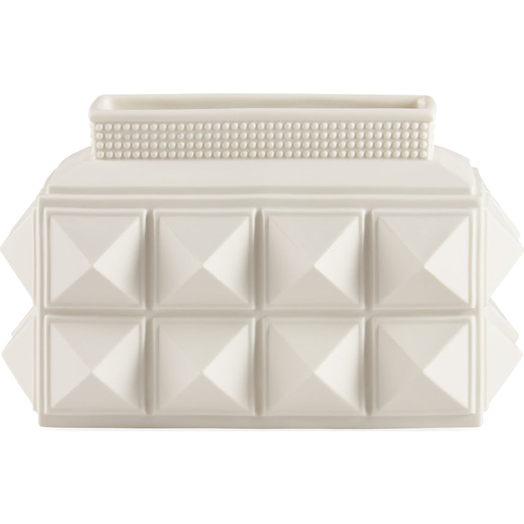 Jonathan Adler Charade Ceramic Table Vase In White