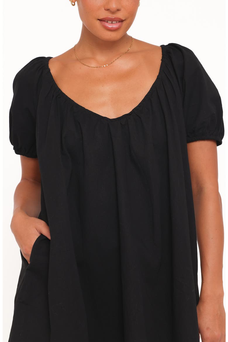 Marty Minidress, Alternate, color, BLACK