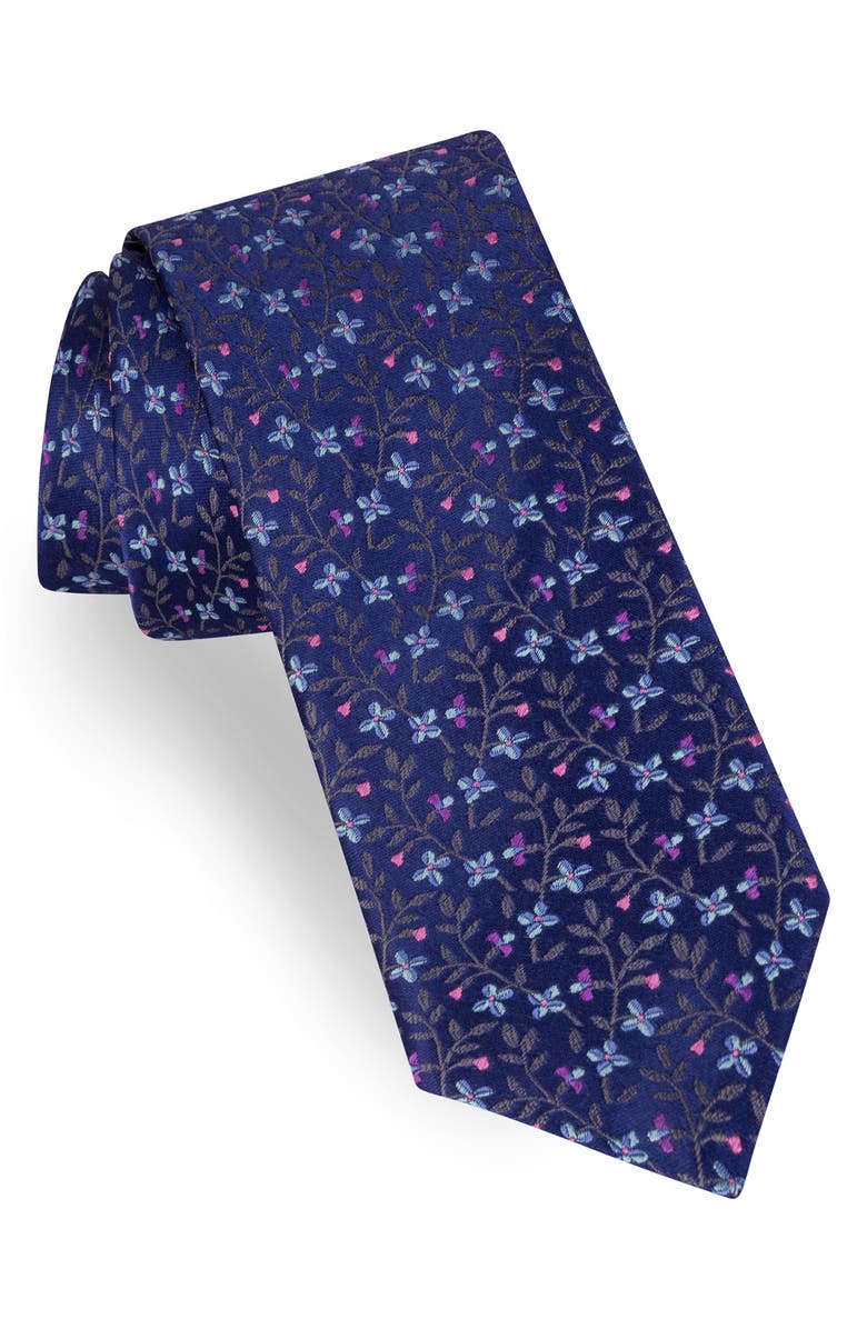 Ted Baker London Floral Silk Tie, Main, color, 