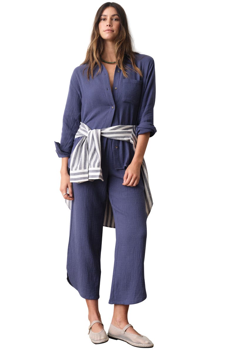 Marine Layer Jane Relaxed Double Cloth Button-Up Shirt, Alternate, color,