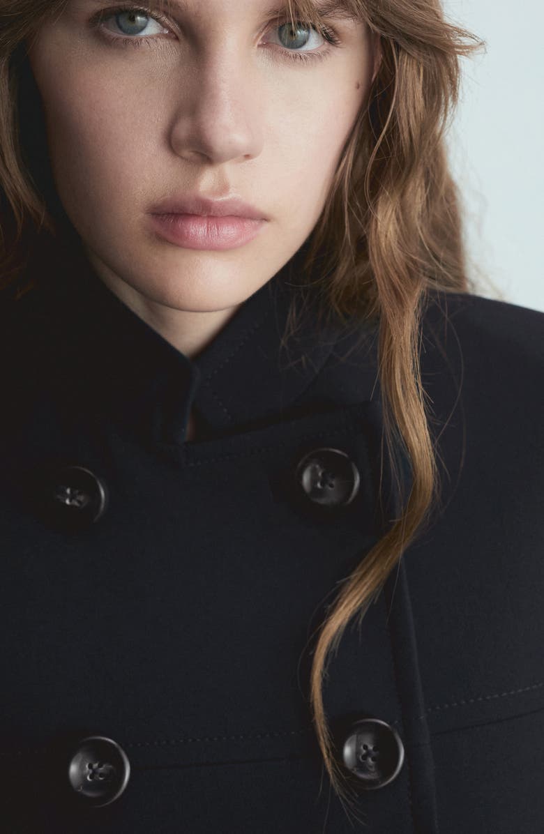 MANGO Double Breasted Crop Jacket, Alternate, color,