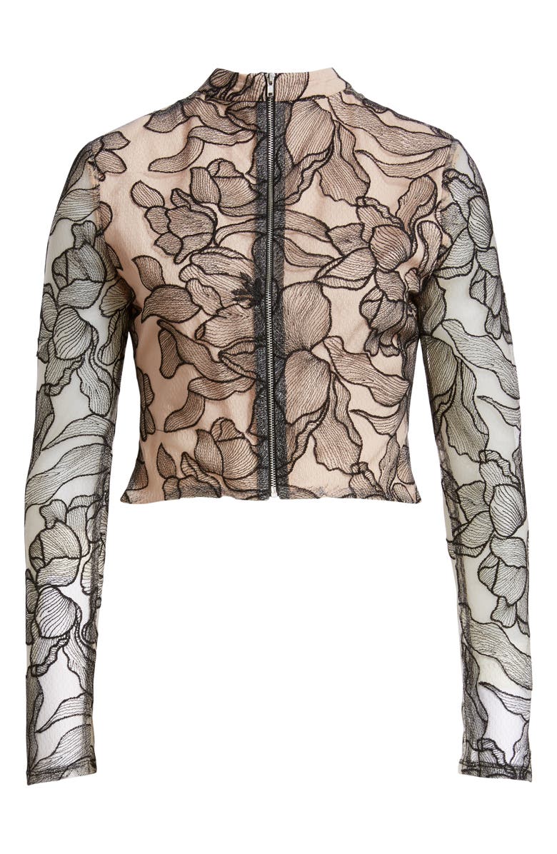 WAYF Mina Cropped Lace Top, Alternate, color, 