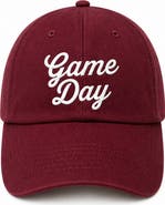 Bits & Bows Game Day Bow Baseball Hat