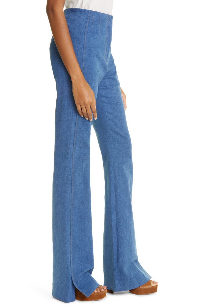 Veronica Beard Royce Stretch Cotton Pants, Alternate, color, 